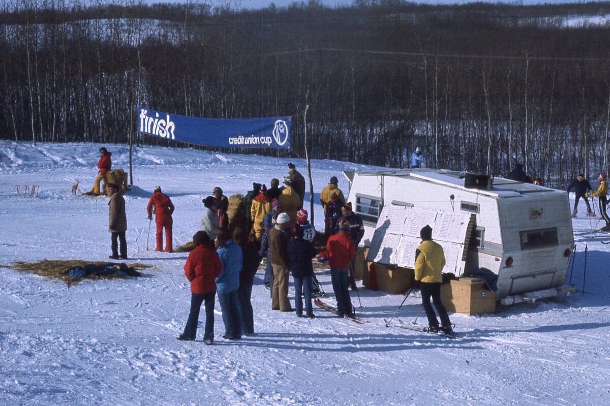 Finish line at the Credit Union Cup.